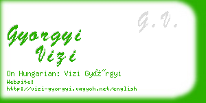 gyorgyi vizi business card